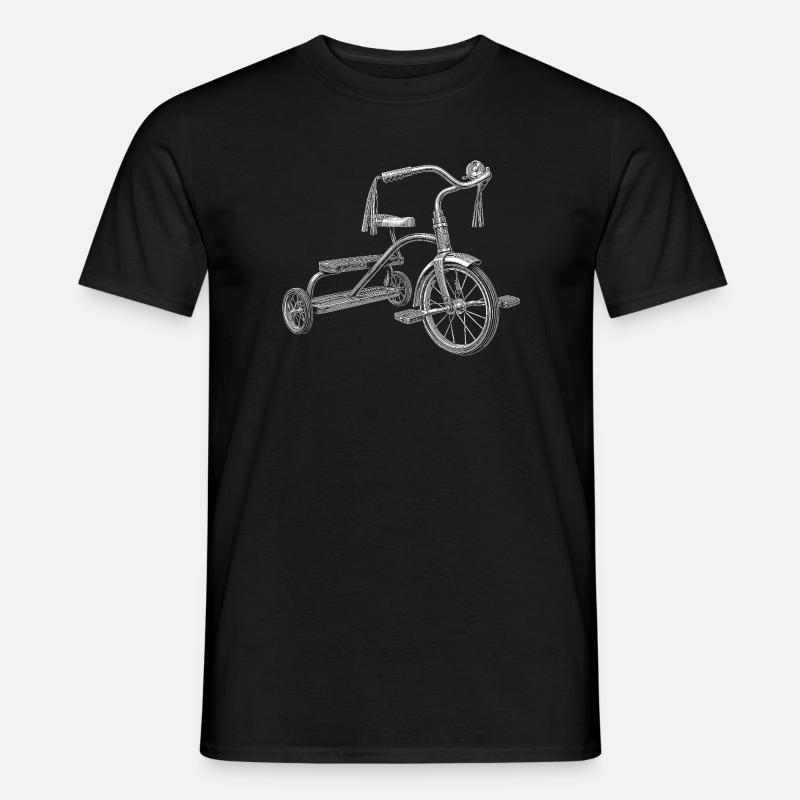 Dreirad - Männer T-Shirt - Schwarz