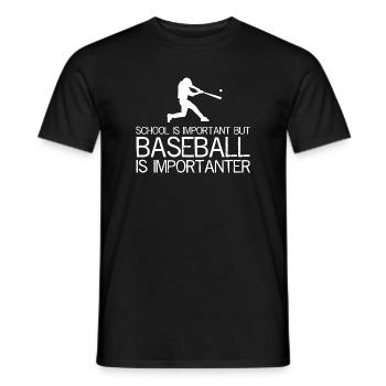 Devise du Tee de la Rivalité de Baseball - T-shirt homme - noir - Devant - AI Model Male 178 light (178cm)