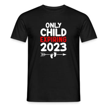 Only Child 2023 Arrow Design - Men's T-Shirt - black - Front - AI Model Male 178 light (178cm)