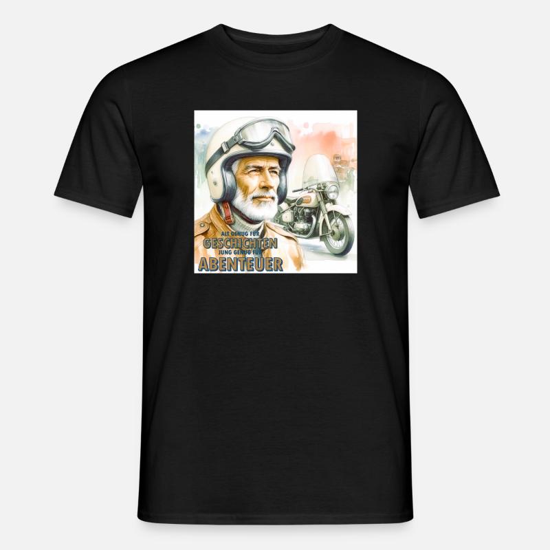 Geschichten und Abenteuer - Männer T-Shirt - Schwarz