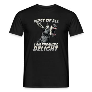 Donkey Humor Donkey Keeper Farm House Donkey - Men's T-Shirt - black - Front - AI Model Male 178 light (178cm)