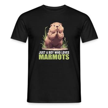 Marmottes Marmotte - T-shirt homme - noir - Devant - AI Model Male 178 light (178cm)