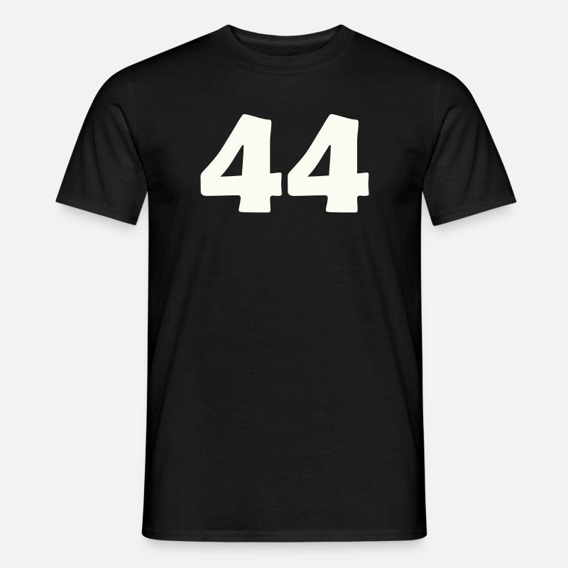 44 - Männer T-Shirt - Schwarz