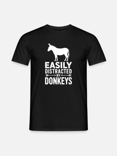 Paroles d’âne Drôle cadeau d’âne - T-shirt homme - noir
