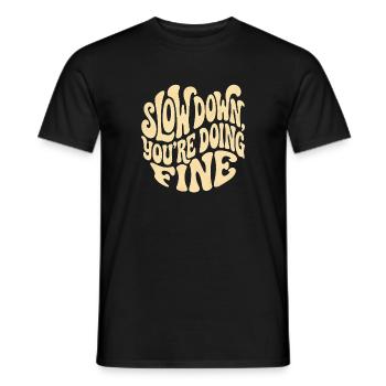 Relax - Men's T-Shirt - black - Front - AI Model Male 178 light (178cm)