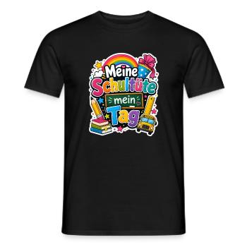 Schulkind 2026 Einschulung 2026 Schulanfang - Männer T-Shirt - Schwarz - Vorne - AI Model Male 178 light (178cm)