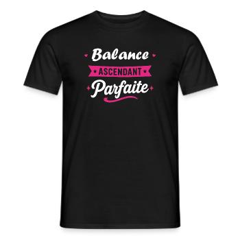 Balance Ascendant Parfaite - T-shirt homme - noir - Devant - AI Model Male 178 light (178cm)