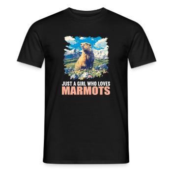 Marmottes Marmotte - T-shirt homme - noir - Devant - AI Model Male 178 light (178cm)