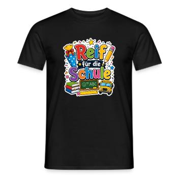 Schulkind 2026 Einschulung 2026 Schulanfang - Männer T-Shirt - Schwarz - Vorne - AI Model Male 178 light (178cm)