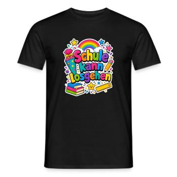 Schulkind 2026 Einschulung 2026 Schulanfang - Männer T-Shirt - Schwarz - Vorne - AI Model Male 178 light (178cm)
