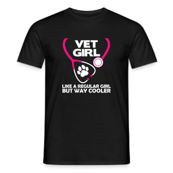 Stéthoscope Stéthoscope Vétérinaire - T-shirt homme - noir - Devant - AI Model Male 178 light (178cm)