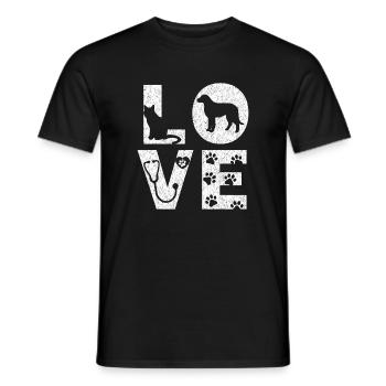 Love Pets Vet Icons Collection - Men's T-Shirt - black - Front - AI Model Male 178 light (178cm)