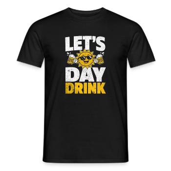 Conception de la chemise de la fête Sun Beer - T-shirt homme - noir - Devant - AI Model Male 178 light (178cm)