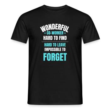 Wonderful Coworker Gift - Men's T-Shirt - black - Front - AI Model Male 178 light (178cm)