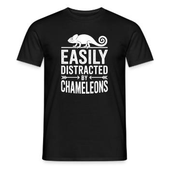 Chameleons Sayings Funny Chameleons Gift - Men's T-Shirt - black - Front - AI Model Male 178 light (178cm)