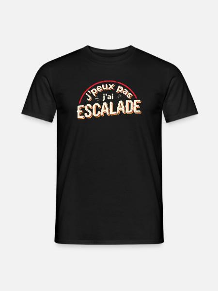 J'peux pas j'ai escalade - T-shirt homme - noir