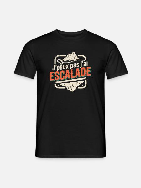 J'peux pas j'ai Escalade - T-shirt homme - noir