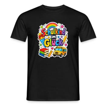Schulkind 2026 Einschulung 2026 Schulanfang - Männer T-Shirt - Schwarz - Vorne - AI Model Male 178 light (178cm)