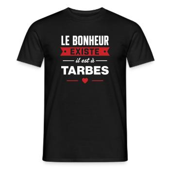 Bonheur Existe Tarbes - T-shirt homme - noir - Devant - AI Model Male 178 light (178cm)