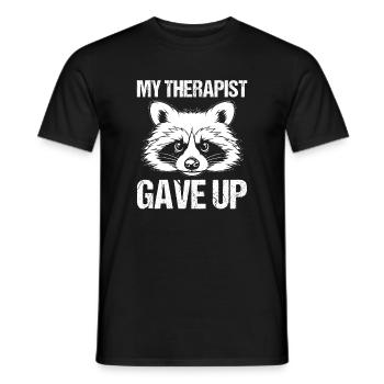 Trash Panda Raccoon - Männer T-Shirt - Schwarz - Vorne - AI Model Male 178 light (178cm)