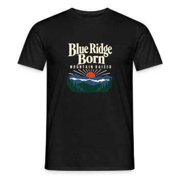 Blue Ridge Born Mountain Raised Appalachian Pride - Männer T-Shirt - Schwarz - Vorne - AI Model Male 178 light (178cm)