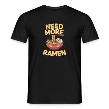 Cadeaux de soupe ramen et nouilles - T-shirt homme - noir - Devant - AI Model Male 178 light (178cm)
