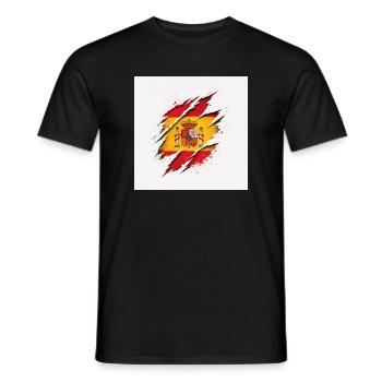 Espagne Vintage Color Design Style rétro - T-shirt homme - noir - Devant - AI Model Male 178 light (178cm)