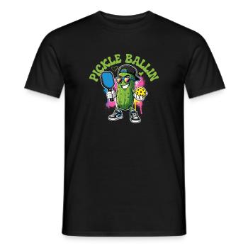 Pickle Ballin Pickleball-Spieler - Männer T-Shirt - Schwarz - Vorne - AI Model Male 178 light (178cm)