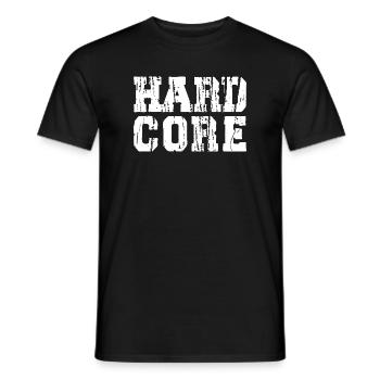 Bold Distressed HardCore music - Men's T-Shirt - black - Front - AI Model Male 178 light (178cm)
