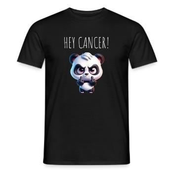 Hé Cancer Panda en colère - T-shirt homme - noir - Devant - AI Model Male 178 light (178cm)