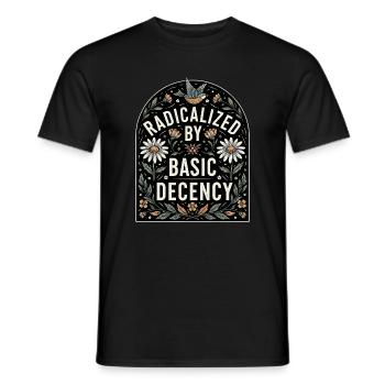 Flower Statement for Equality Fans - Men's T-Shirt - black - Front - AI Model Male 178 light (178cm)
