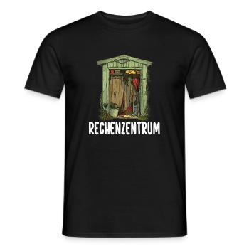 Schrebergarten Gärtner Rechenzentrum Gartenfreunde - Männer T-Shirt - Schwarz - Vorne - AI Model Male 178 light (178cm)