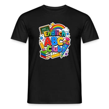 Schulkind 2026 Einschulung 2026 Schulanfang - Männer T-Shirt - Schwarz - Vorne - AI Model Male 178 light (178cm)
