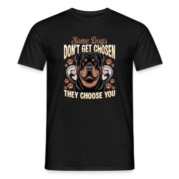 Rottweiler Rottweiler Rottie Race de chien - T-shirt homme - noir - Devant - AI Model Male 178 light (178cm)