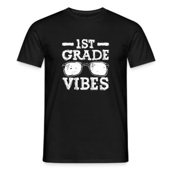 Erste Klasse Vibes Brille - Männer T-Shirt - Schwarz - Vorne - AI Model Male 178 light (178cm)
