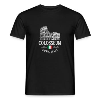 Kolosseum Koloss Rom Motiv Reise Urlaub Andenken - Männer T-Shirt - Schwarz - Vorne - AI Model Male 178 light (178cm)