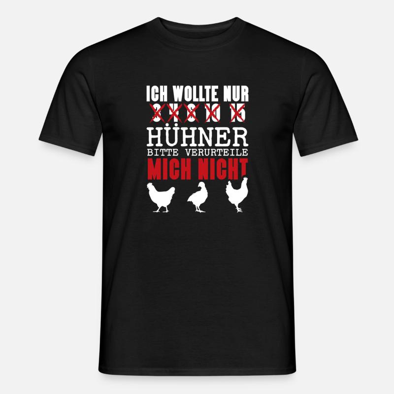 Hühnerflüsterer Huhn Hühnerhalter Hühner - Männer T-Shirt - Schwarz