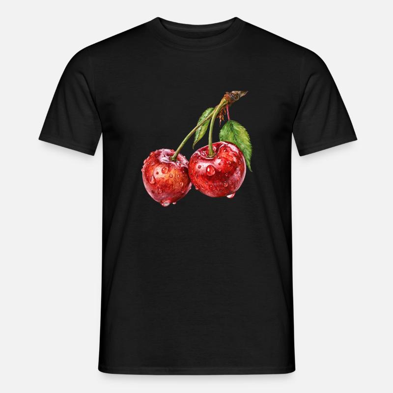 cherry - Men's T-Shirt - black