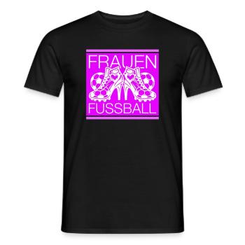 Frauenfussball Fussballschuhe Symbol - Männer T-Shirt - Schwarz - Vorne - AI Model Male 178 light (178cm)