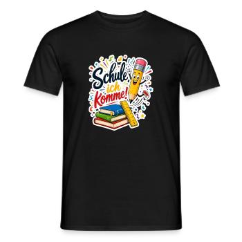 Schulkind 2026 Einschulung 2026 Schulanfang - Männer T-Shirt - Schwarz - Vorne - AI Model Male 178 light (178cm)