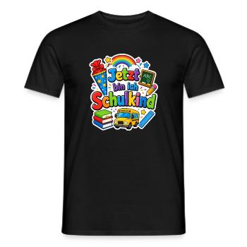 Schulkind 2026 Einschulung 2026 Schulanfang - Männer T-Shirt - Schwarz - Vorne - AI Model Male 178 light (178cm)