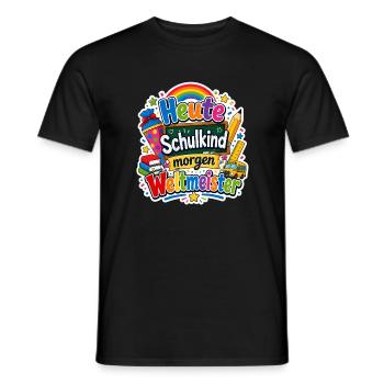 Schulkind 2026 Einschulung 2026 Schulanfang - Männer T-Shirt - Schwarz - Vorne - AI Model Male 178 light (178cm)