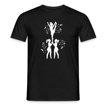 Cheerleader Cheer Mom Cheerleading - Männer T-Shirt - Schwarz - Vorne - AI Model Male 178 light (178cm)