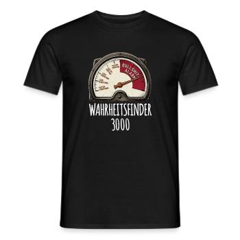 Wahrheit Finder Tacho - Männer T-Shirt - Schwarz - Vorne - AI Model Male 178 light (178cm)