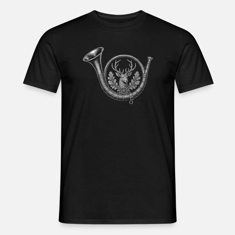 bugle - Men's T-Shirt - black