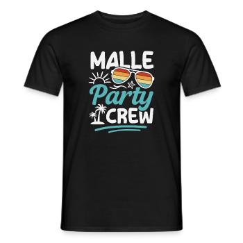 Équipe de fête Malle Groupes de vacances à Majorque - T-shirt homme - noir - Devant - AI Model Male 178 light (178cm)