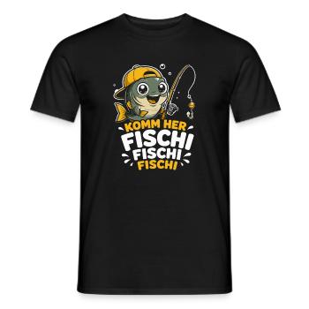 Komm her Fischi Fischi Fischi - Männer T-Shirt - Schwarz - Vorne - AI Model Male 178 light (178cm)