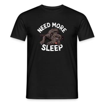 Besoin de plus d’illustrations de chien endormi Drôle - T-shirt homme - noir - Devant - AI Model Male 178 light (178cm)