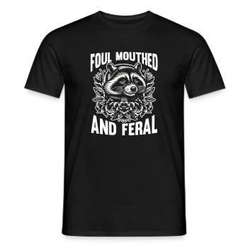 Trash Panda Raccoon - Männer T-Shirt - Schwarz - Vorne - AI Model Male 178 light (178cm)