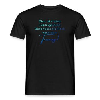 Voltigieren Training: Lustiger Volti Spruch - Männer T-Shirt - Schwarz - Vorne - AI Model Male 178 light (178cm)